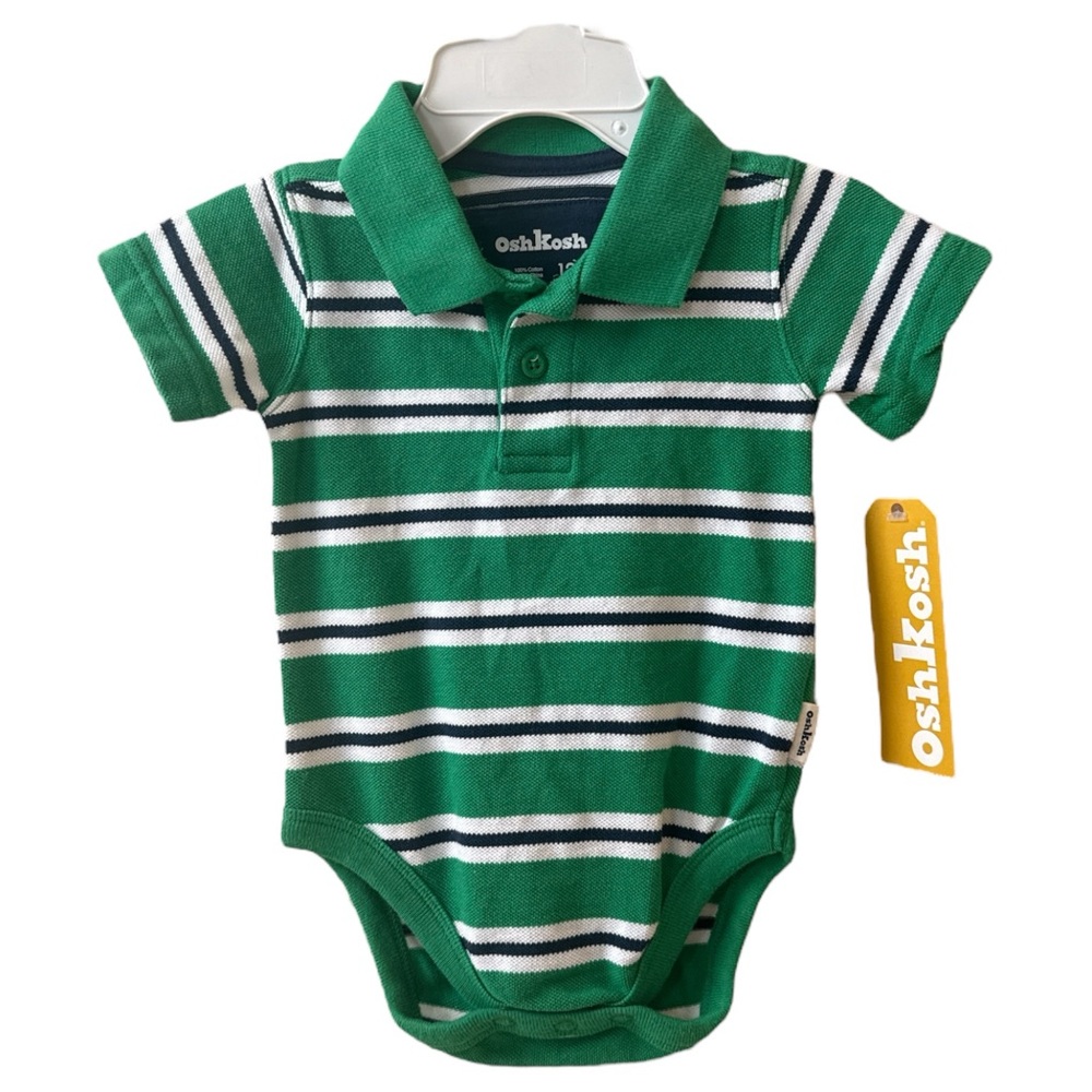 OshKosh kids striped onzie, 12 months NWT